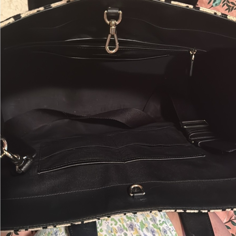 Kate Spade Manhattan Black + Cream Houndstooth Tote - Picture 7 of 7